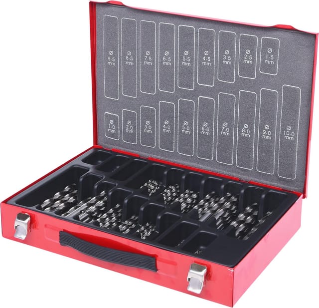 HSS-G Spiralbohrer-Satz, 170-teilig, 1-10mm