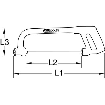 Metallbügelsäge mit Schutzisolierung, 275mm
