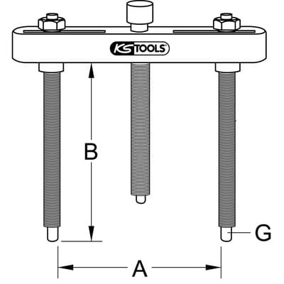 Hydraulische Abziehvorrichtung für Trennmesser, 55-205mm