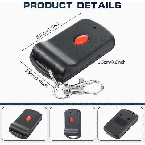 Télécommande Portable Pour Ouvre-porte De Garage (lot De 3), Avec 10 Commutateurs Dip Pour Modèles 3060, 3089 Et 4120.