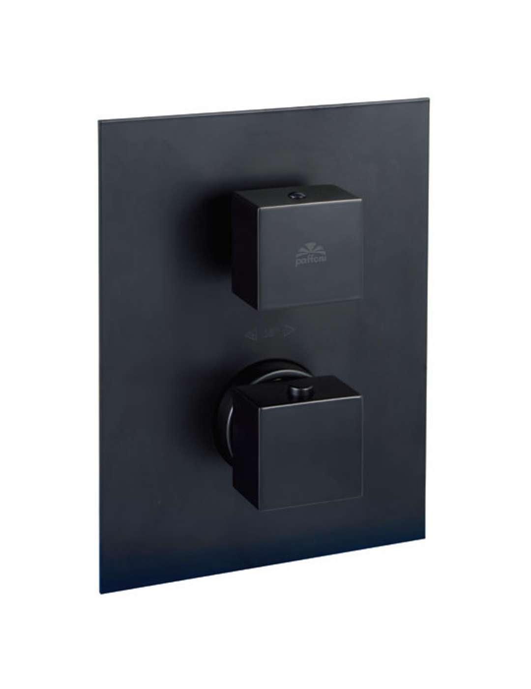 Paffoni Level - Thermostat-duscharmatur-unterputz, Mit Einbaukörper, 1 Ausgang, Schwarz Matt Leq513no/m
