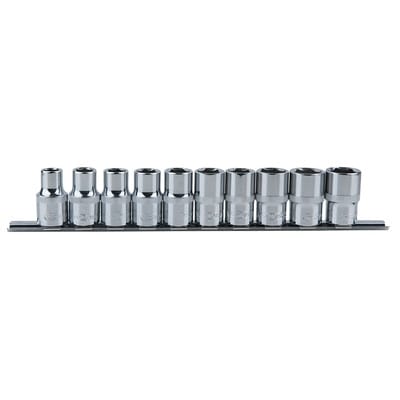 1/2" CHROMEplus Sechskant-Stecknuss-Satz, 10-teilig