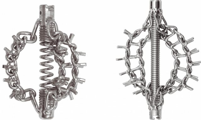 Kettenschleuderkopf mit Spike-Kette, 2 Ketten Ø45mm,22mm
