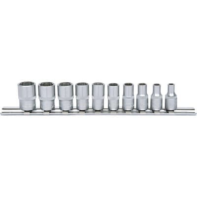 1/4" 12-kant-Stecknuss-Satz, 10-teilig