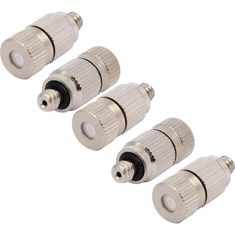 Silberne Sprühdüse, Düsendurchmesser 0,1 Mm, 4,5 Mm Außengewinde, Länge 22