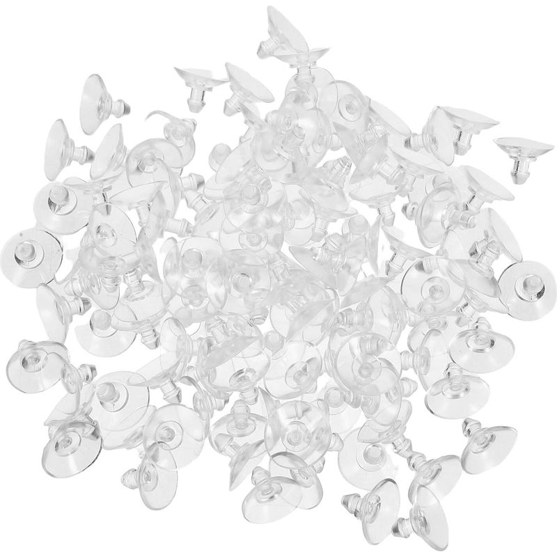 19 Mm Saugnäpfe Für Glastische, Packung Mit 100 Wiederverwendbaren Pvc-stücken, Rutschfestes Design.
