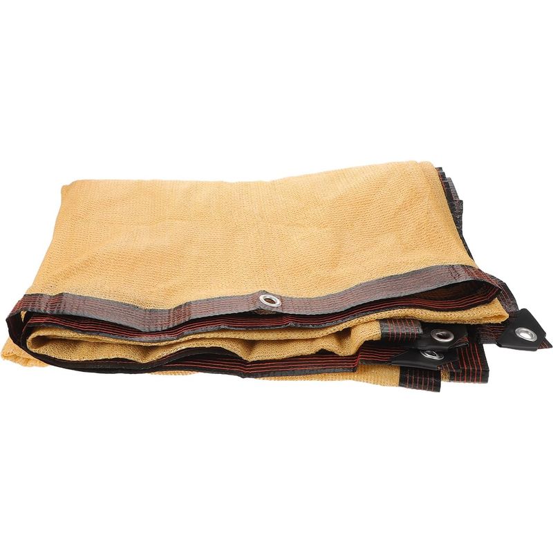 Filet D'Ombrage Pour Poulailler Et Jardin 3 X M, Œillets Beiges, Bâche En Maille Protection Solaire