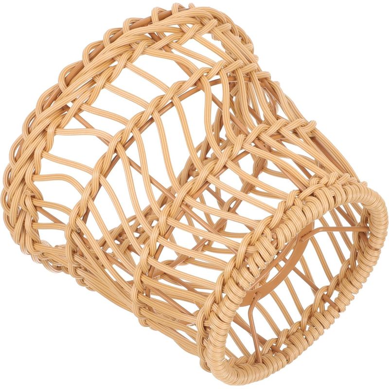 Unomor-lampenschirm Aus Geflochtenem Rattan Und Speziell Designtem Metall