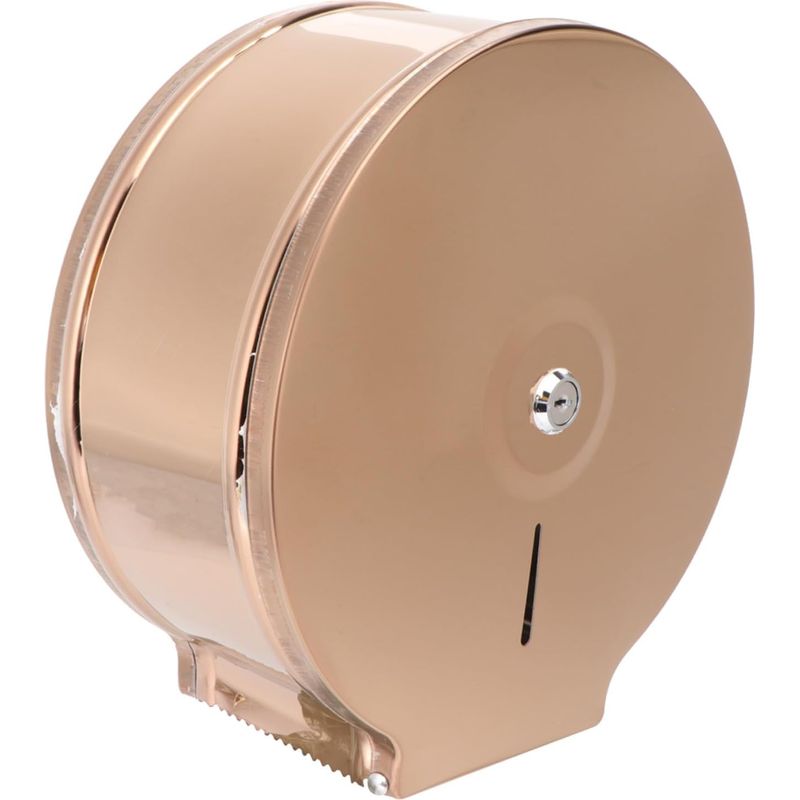 Runder Toilettenpapierhalter Aus Edelstahl 304 Für Große Rollen, Roségoldene Ausführung, Badezimmer