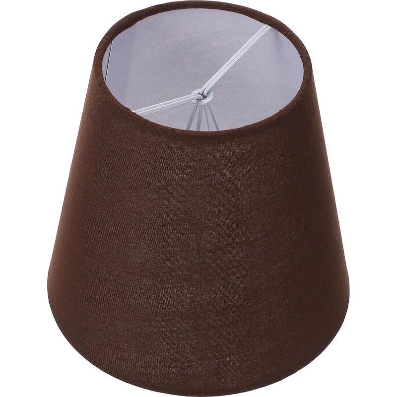 Garvalon Stofflampenschirm In Modernem Design Und Kaffeefarbe