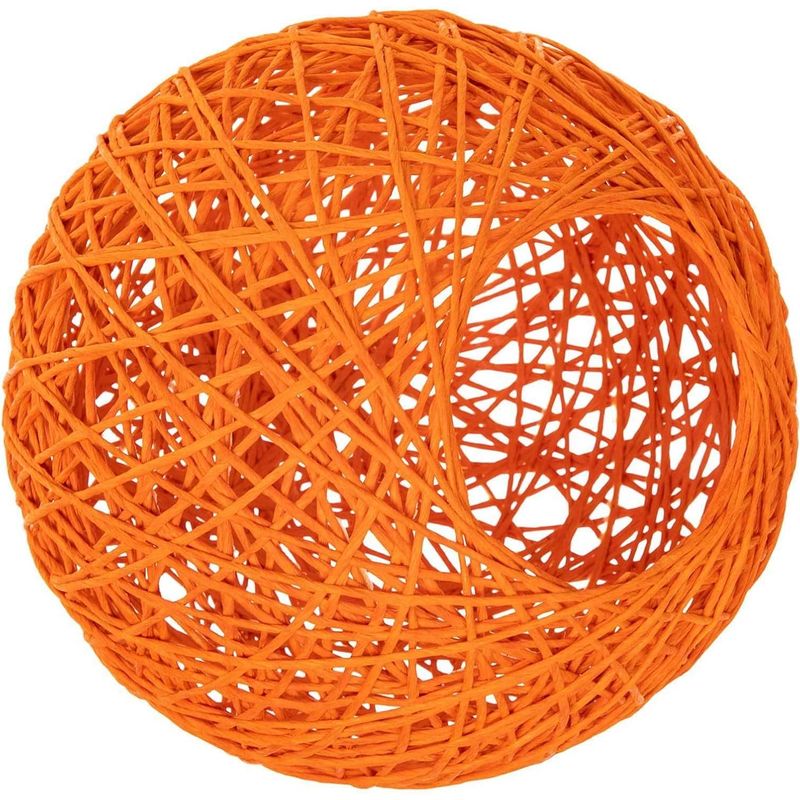 Unomor Lampenschirm Aus Orangefarbenem Papier, Langlebiger Lampenschirm