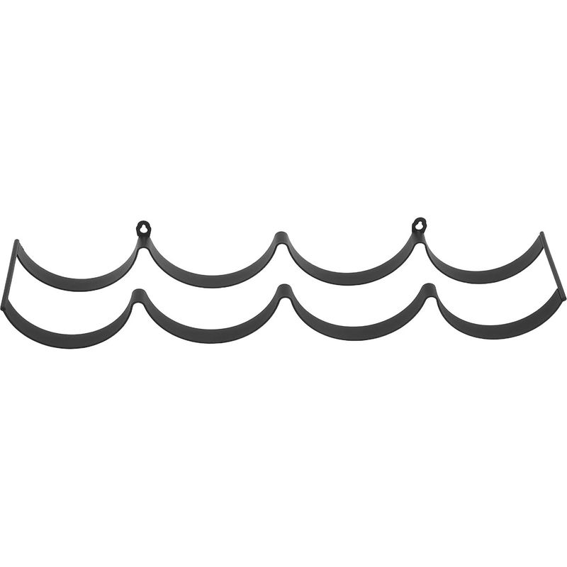 Schwarzer, Wandmontierter Toilettenpapierhalter Aus Eisen Mit Wolkigem Wellenmuster, Badezimmer-organizer
