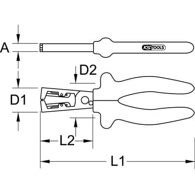 1000V Abisolierzange, 10mm