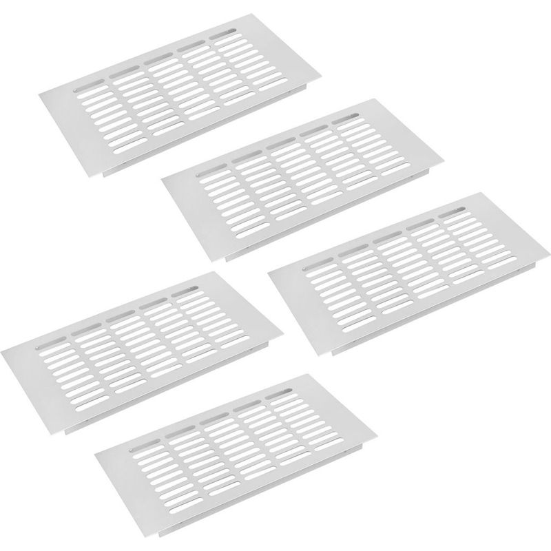 Grille D'Aération À Persiennes En Aluminium, 300mm X 150mm, 5 Pièces, Couvercle De (a2a8e0697d756556