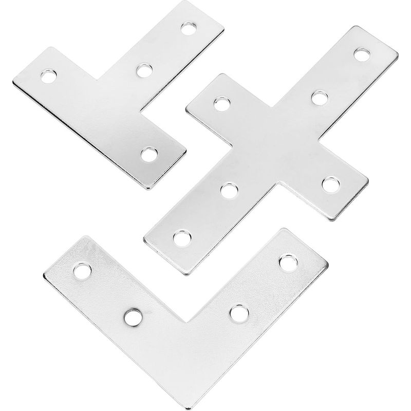 Satz Aluminium-winkelverbinder In L-, T- Und Kreuzform, Hohe Belastbarkeit.