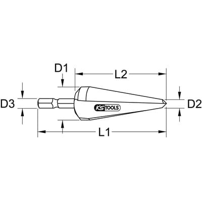 Blechschälbohrer-Bit HSS, ø5 - 22mm