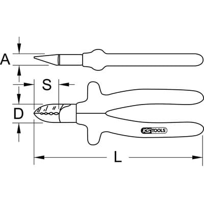 1000V Elektriker-Seitenschneider, 175mm