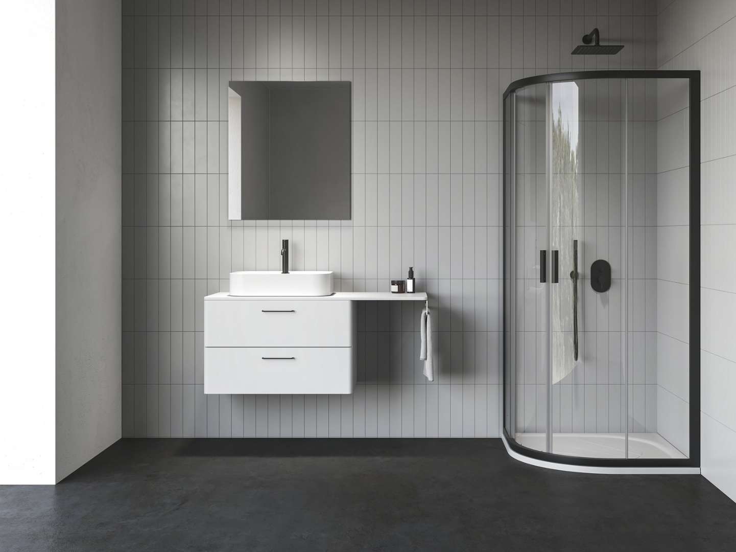 Ravak Blix Ii - Viertelkreis-duschkabine Nblcp4, 80x80 Cm, Schwarz/klarglas 3bm40300z1