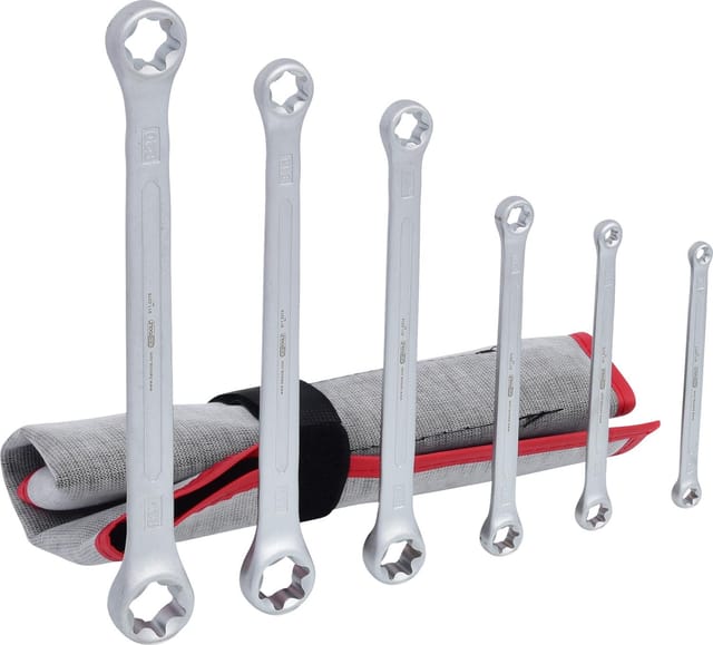 Torx-E-Doppel-Ringschlüssel-Satz, 6-teilig