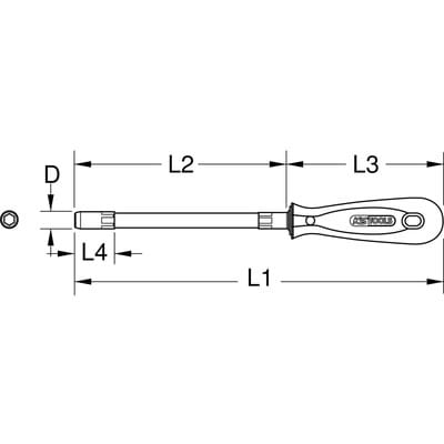 ERGOTORQUE Stecknuss-Schraubendreher, 10mm