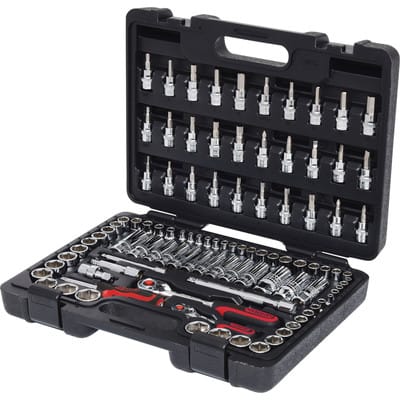 1/4"+3/8" CHROMEplus Steckschlüssel-Satz, 99-teilig