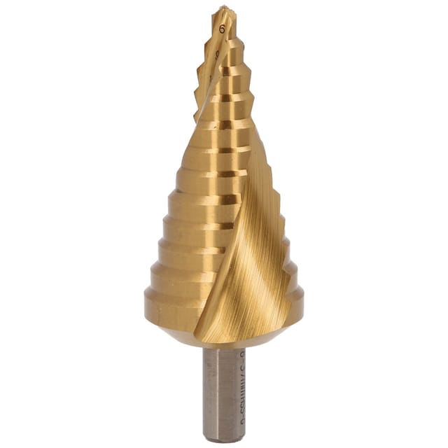 HSS-TiN Stufenbohrer,Ø 6-37mm, 12 Stufen
