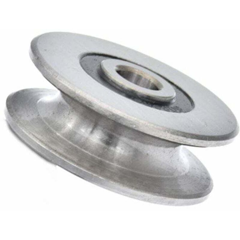 Ulisem Edelstahl-kugellagerrolle Mit 8 Mm Tiefer U-nut, 250 Kg, Metallrolle Für Hebeführung, Innendurchmesser (40 X 13 Mm)