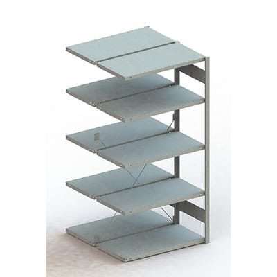 Doppel-Anbauregal CLIP 150 S3 2000 x 1000 x 500 vzk kpl. mit 2 x 5 Böden