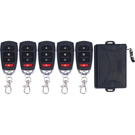 Ouvre-télécommande De Porte De Garage 433mhz 4ch, Kit Émetteur-récepteur De Relais Sans Fil