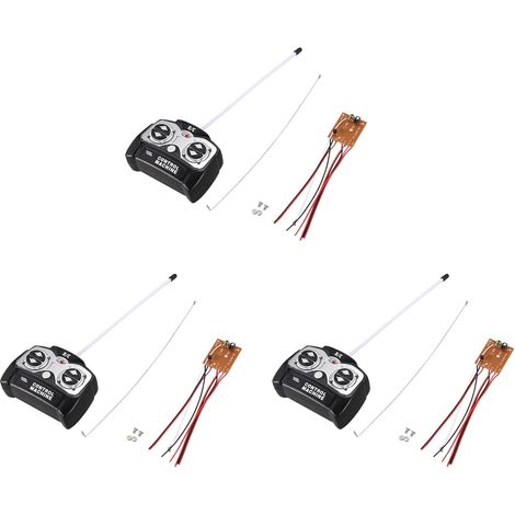 3x 5ch 27mhz Carte De Récepteur Du Contrôleur À Distance + Télécommande Pour Système De Radio Jouet Pour Wagon-citerne Rc