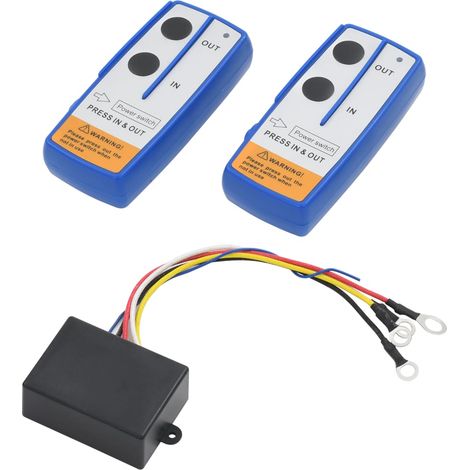 Vidaxl 2 Pcs Télécommandes Sans Fil Pour Treuil Avec Récepteur