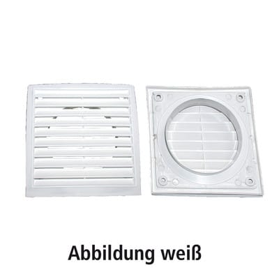 Außengitter mit Rundanschluss 100mm, braun