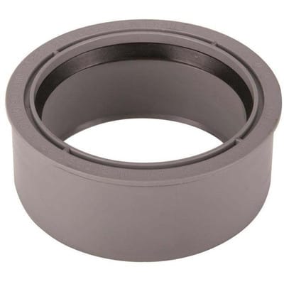 Superkurz-Reduzierstück DN 110/90, 2,2mm Einbauhöhe, PP, grau