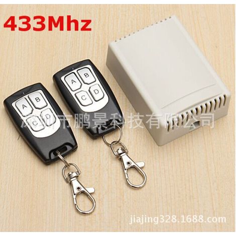 4 Canaux 443 Mhz Sans Fil Rf Télécommande Interrupteur Relais Avec 2 Récepteurs