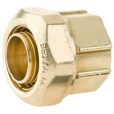 PE- Übergangsstück 66110 MS, 1/2" IG, 20x1,9/2mm, Stützrohr fest