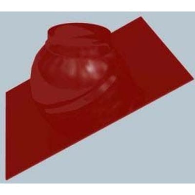 Uni-Dachpfanne Polyline LAS DN 80/125, 25-45°, Kunststoff, terrakotta