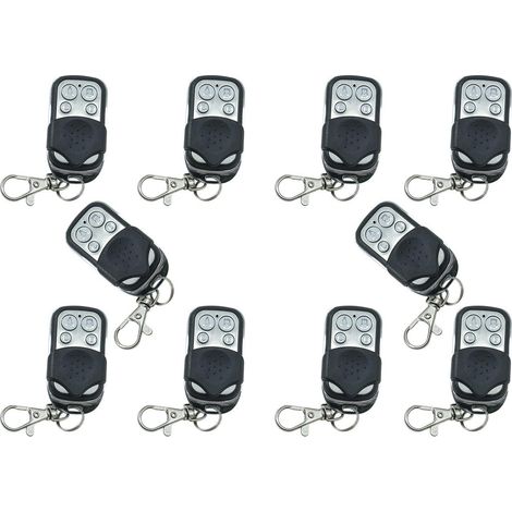 Lot De 10 Télécommandes Universelles Pour Portail Automatique, À Code Fixe, Fréquence De 433,92 Mhz (couleur De Lumière Assortie)