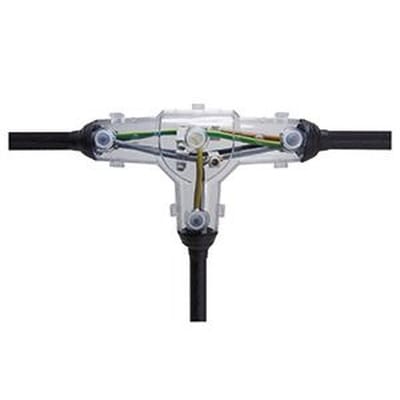 Verbindungsmuffe 4p Gießharz T-Abzweig ø30mm 16mm² 10mm² N(A)YY