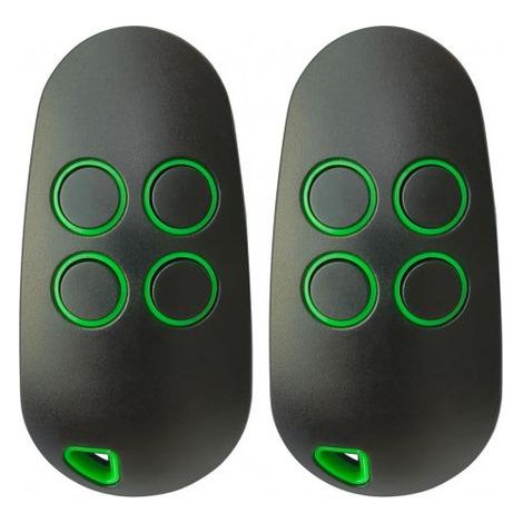 2 Télécommandes Pour Porte De Garage, 433,92 Mhz, Code Tournant (le Code Change À Chaque Transmission), 4 Canaux, Double Bande 433,92 Mhz Et 868,35 Mhz (fréquence Standard : 868,35 Mhz)