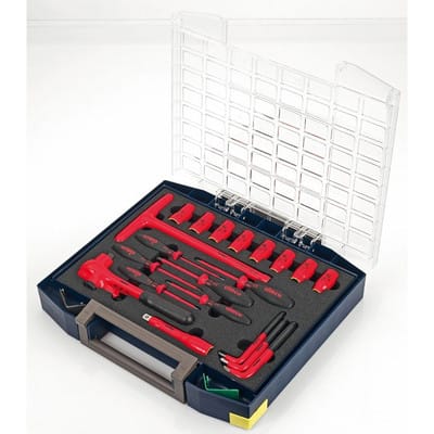 Werkzeug-Box 20-teilig Elektro 2x PH 2x PZ 2x Schlitz 1x Steckeinsatz