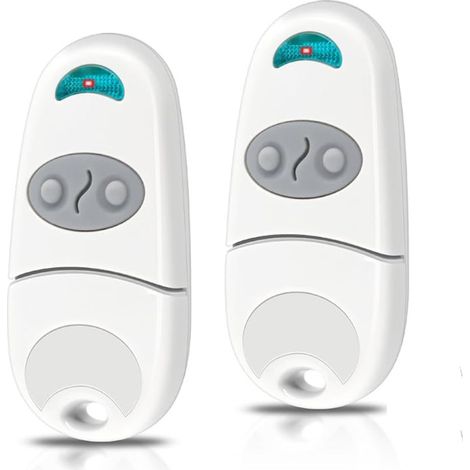 Télécommande Pour Portail, Lot De 2, 433,92 Mhz, 2 Canaux, Compatible Avec Ee Ev Na 280-868m