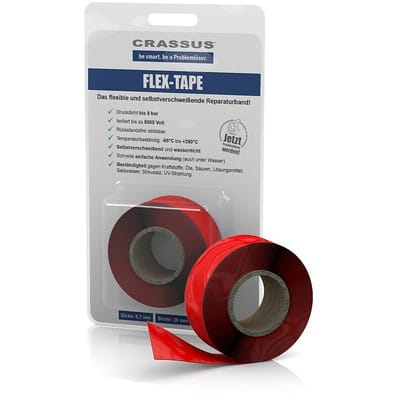 Flex-Tape 25mm x 3,5m x 0,7mm, selbstverschweißend, rot