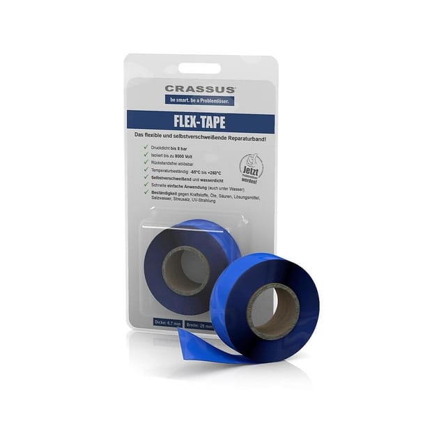 Flex-Tape 25mm x 3,5m x 0,7mm, selbstverschweißend, blau