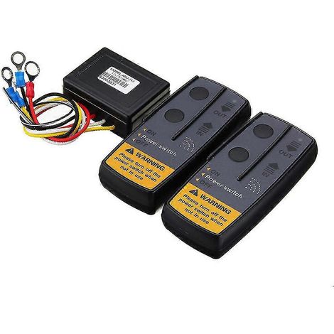 Kit De Télécommande Pour Treuil Électrique Pour Voiture, Quad Et Camion, Fonctionnant Sur Batterie, Avec Télécommande Sans Fil.