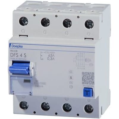 FI-Schutzschalter A 4p 440V 40A 0,3A sel 4TE selektiver-Typ DIN-Schiene(REG) 10kA