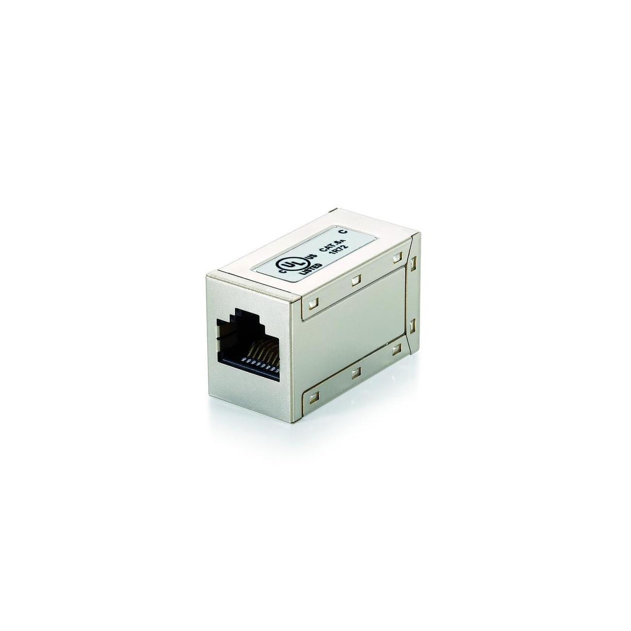 Modular-Kupplung 6A 2x RJ45 geschirmt Buchse/Buchse ger einrasten