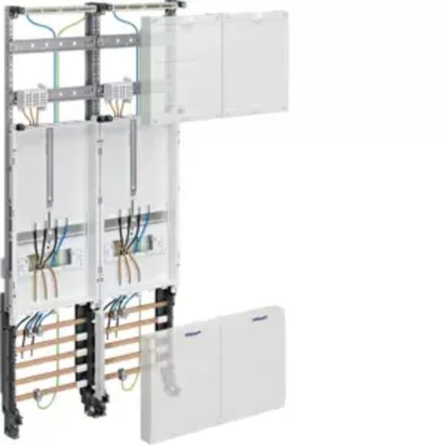 Komplettfeld 2Z 1stö 4V 1050x500mm SS_5p mit Sammelschiene 5p 300mm