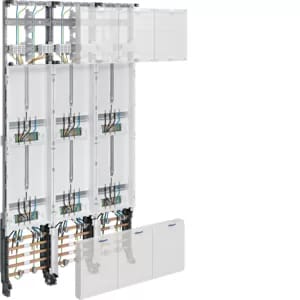 Komplettfeld 6Z 2stö 6V 1350x750mm SS_5p mit Sammelschiene 5p 300mm