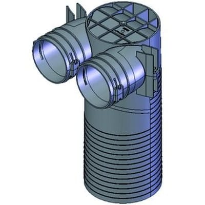 Decken-/Wandkasten Ventilanschluss DN125