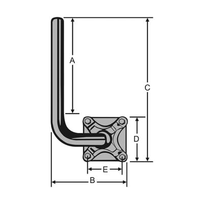 Wandhalterung ST 17,5cm/Wand